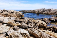 Rock pools at Greenly Beach on high tide