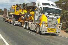 Crossing the Nullarbor and seeing big stuff on trucks