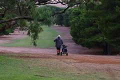 Finchy playing golf at Port Lincoln