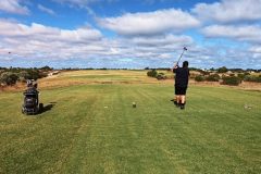 Open and windy playing at The Dunes Golf Course