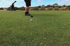 Waiting to play on The Dunes Golf Course