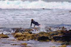 Surfers at Pea Soup, Port Fairy Victoria