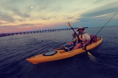 Finchy kayaking Arno Bay