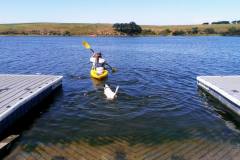 Finchy kayaking the Hopkins River Victoria