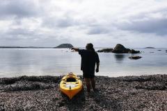 Finchy kayaking Orleans Bay WA