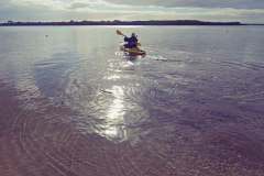 Finchy kayaking the Hardy Inlet Blackwood River WA