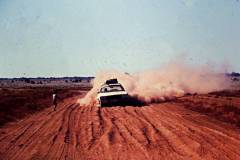 Miss Linda on outback holidays in the 70s in the family HQ