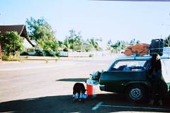 Jill Cactus and The Cabbage in the Mainstreet of Broome 1988