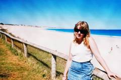 Miss Linda at Cable Beach in Broome 1988