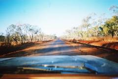The Cabbage driving on the Kimberley highways in 1988
