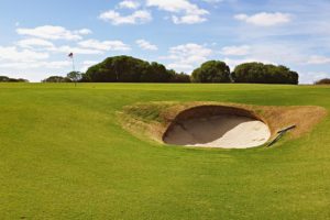 Deep bunkers on The Dunes Golf Course