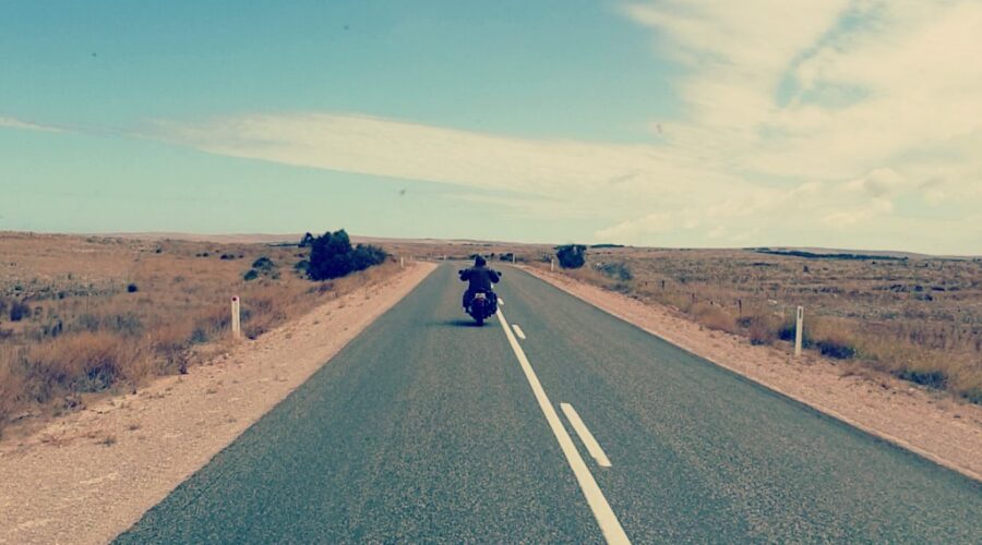 Finchy riding on the Eyre Peninsula